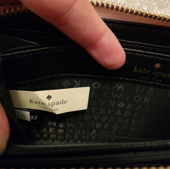 Kate Spade Black and Cream Women's Wallet - Picture 8 of 13